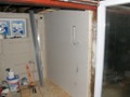 Old window is removed and covered with drywall - New sliding door