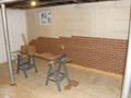 Brick veneer installation...