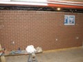 Brick veneer installation...