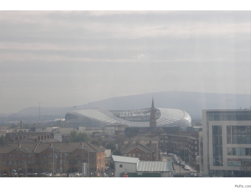 Aviva Stadium from the top of Revolver