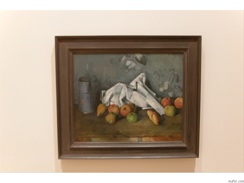 Paul Cezanne: Milk Can and Apples, 1880 - oil