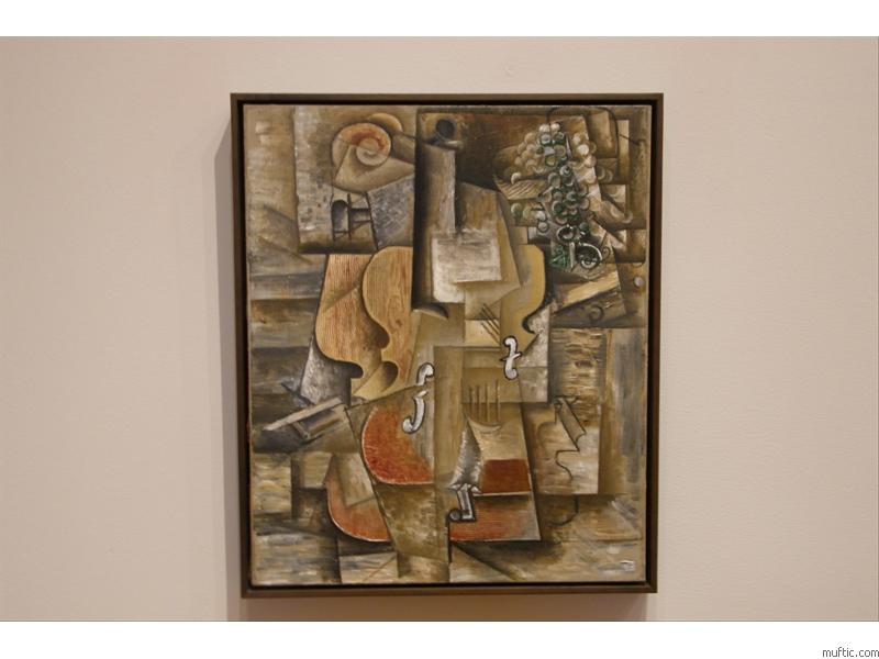 Pablo Picasso: Violin and Grapes, 1912 - oil