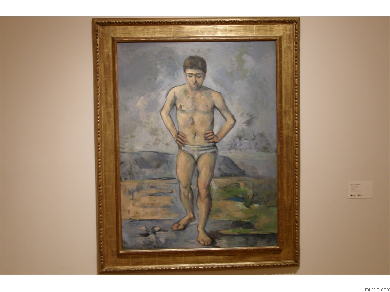 Paul Cezanne: The Bather, 1885 - oil