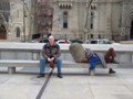 My buddy and I in front of the Grand Lodge of Masons
